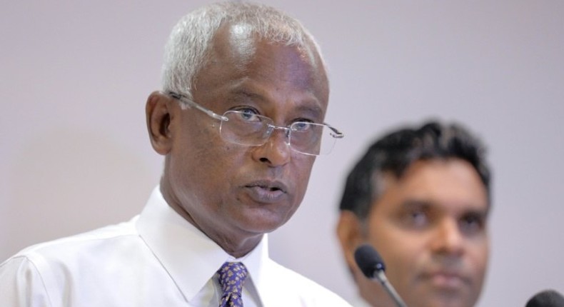 Common opposition candidate Ibrahim Mohamed Solih won last week's election with 58.4 percent of the ballot, or 134,705 votes