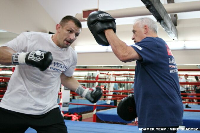 Trening medialny Tomasza Adamka