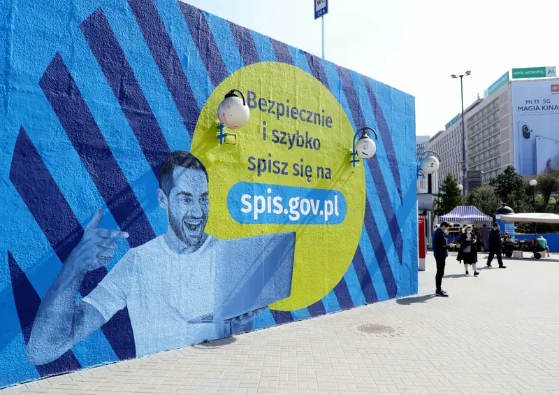 Mural o narodowym spisie powszechnym