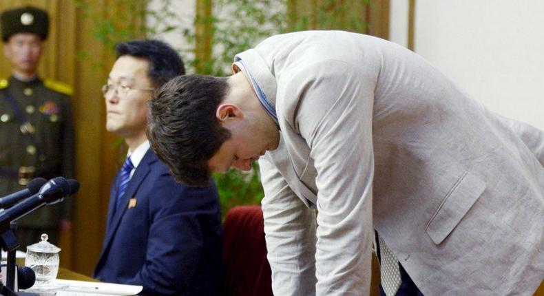 North Korea says detained US student confessed to stealing political slogan