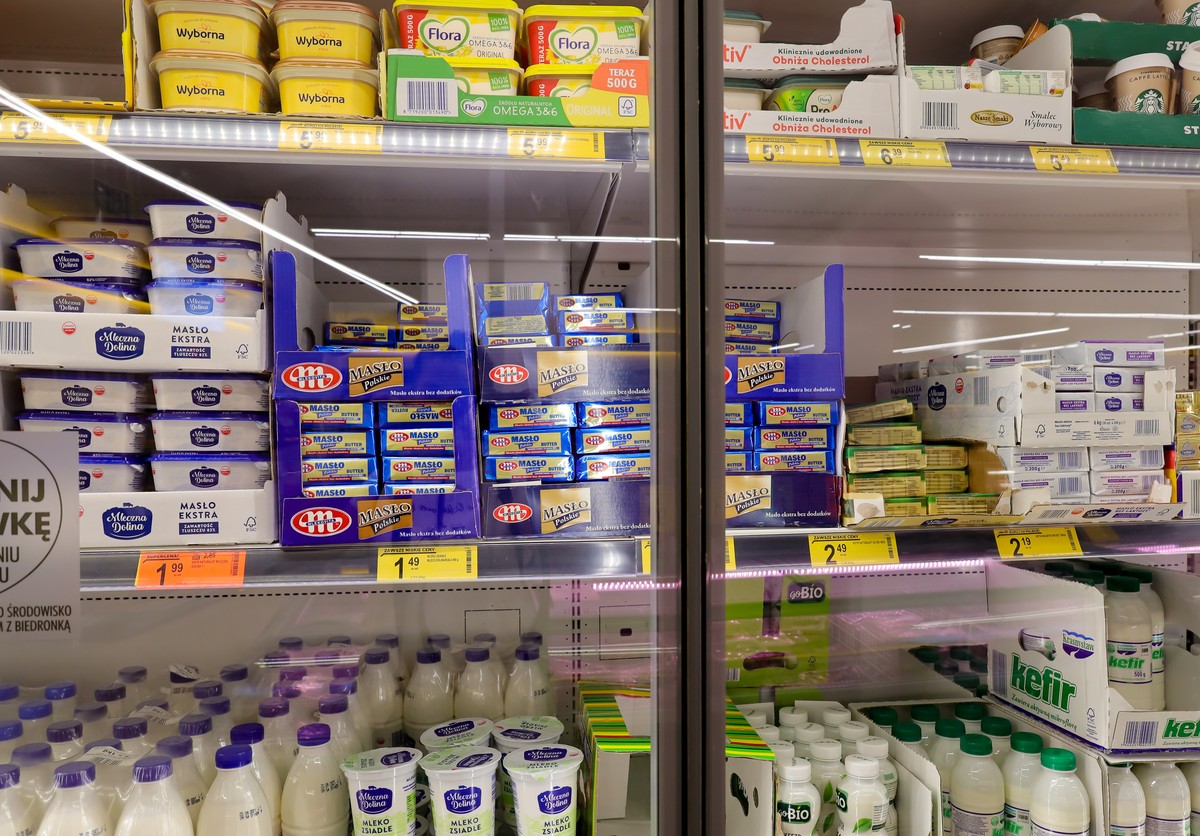 Cracow,,Poland,-,September,2021:,Polish,Butter,In,A,Refrigerator