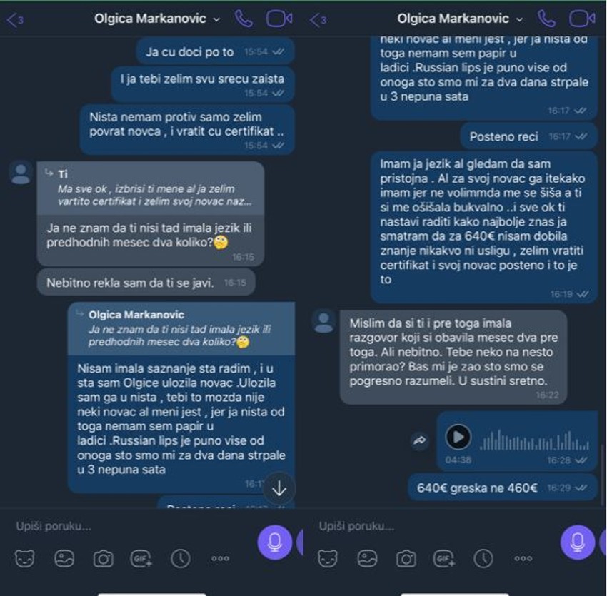Poruke Olgice Markanović