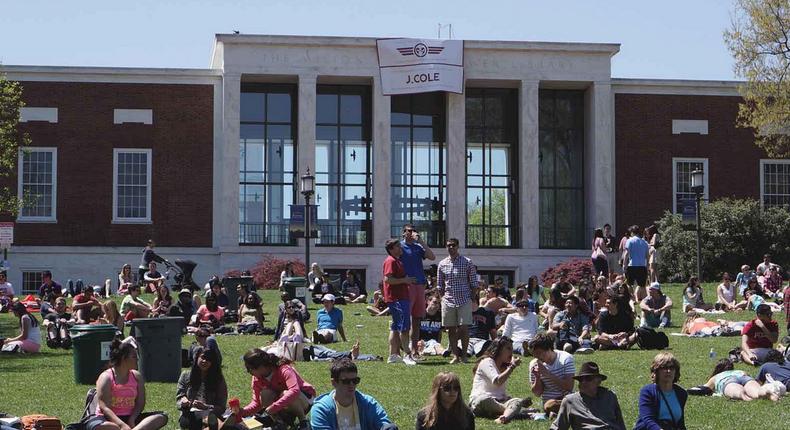 college students quad