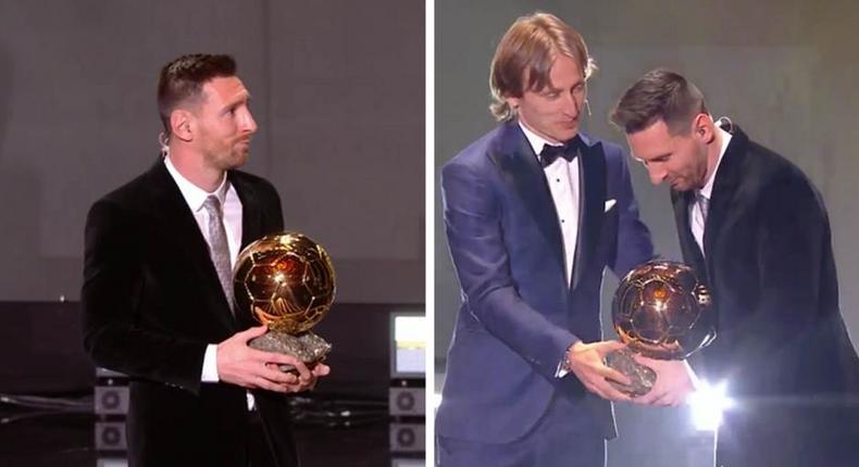 Luka Modric and Messi