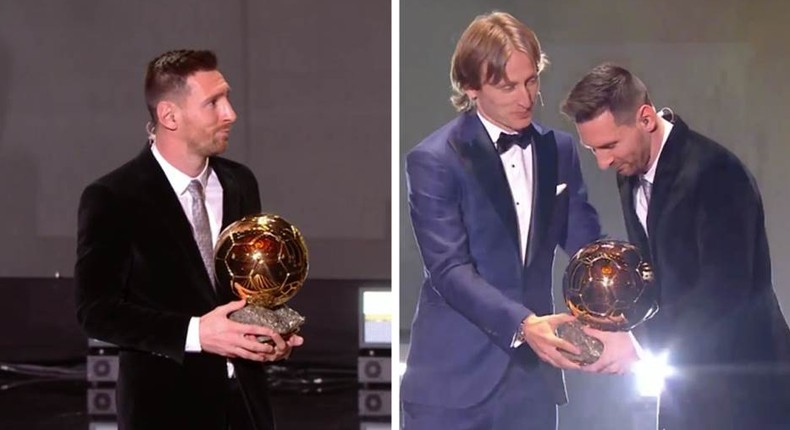 Luka Modric and Messi