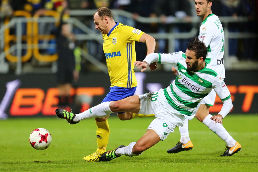 Pilka nozna. Ekstraklasa. Arka Gdynia - Lechia Gdansk. 03.11.2017