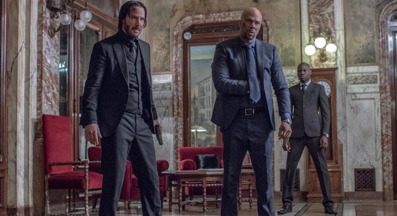 Keanu Reeves and Common in John Wick Chapter 2