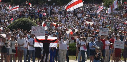 Wielkie manifestacje na Białorusi