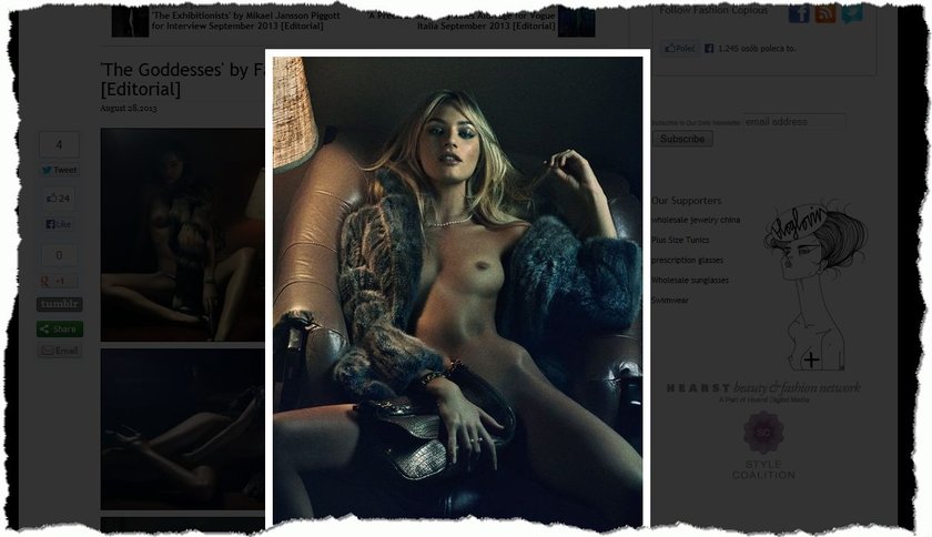 Candice Swanepoel w sesji dla "Interview Magazine"