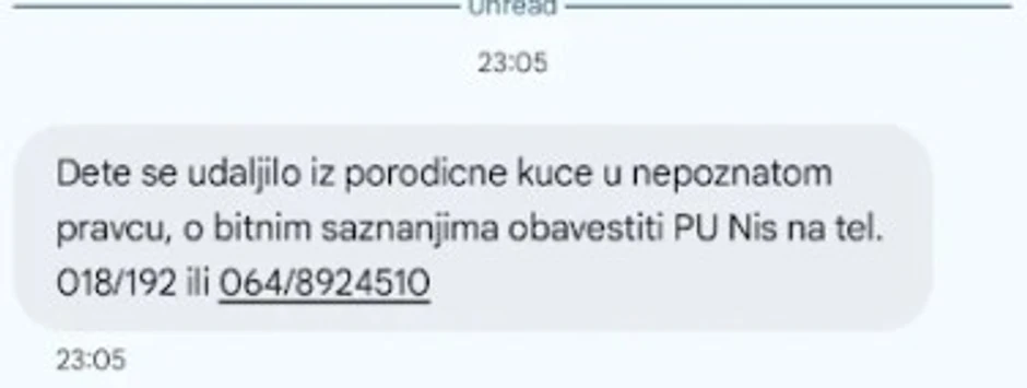 "Pronađi me", nestao dečak u Nišu