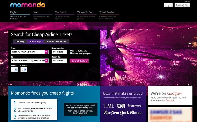 momondo.com – kolejna wyszukiwarka lotów. Zawsze warto tu zajrzeć, ponieważ czasem ma inne oferty niż skyscanner. Momondo zostało sprawdzone przez redaktora Forsala podczas jego podróży po Azji Południowo-Wschodniej. Lot z Kuala Lumpur do Singapuru za około 100 zł mówi sam za siebie. Niestety serwis nie jest dostępny w języku polskim.