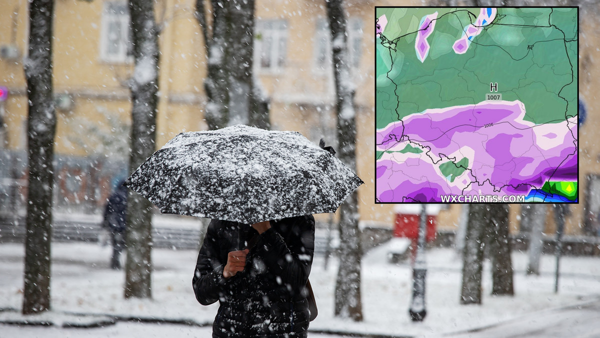 Polska na progu załamania pogody. W piątek śnieg będzie coraz silniejszy