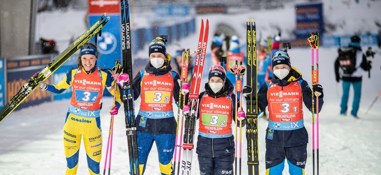 PŚ w biathlonie. Szwedki najlepsze w sztafecie, Polki daleko