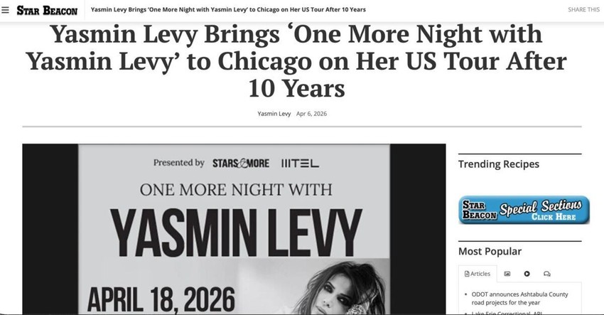 Jasmin Levi u američkim medijima