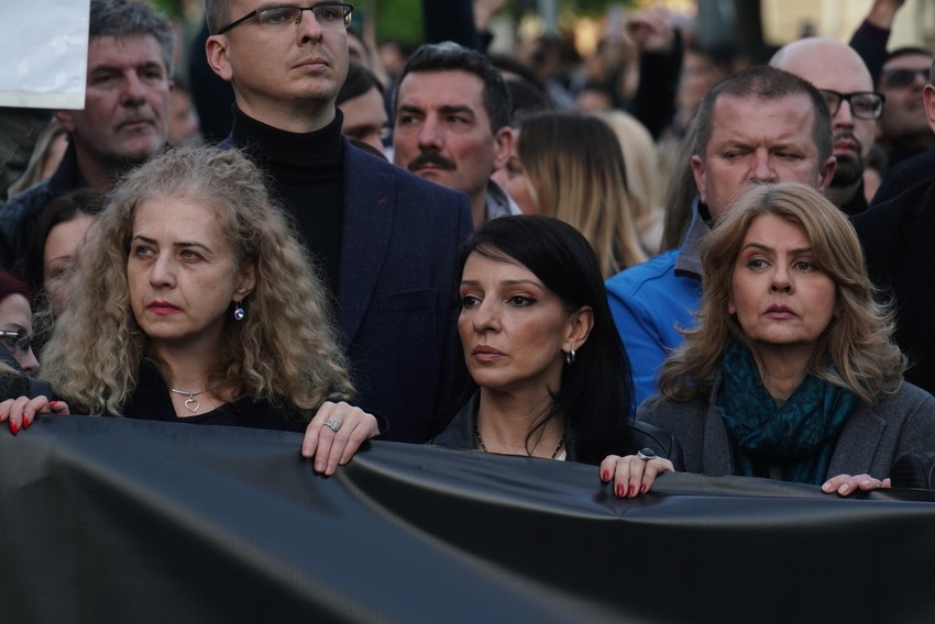 Šetnja opozicionara niz Ulicu kneza Miloša do Vlade Srbije