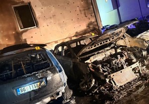 Izgoreli automobili u Zemunu