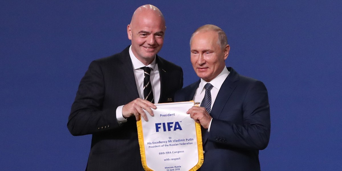 Gianni Infantino - Szef FIFA i przyjaciel Putina.