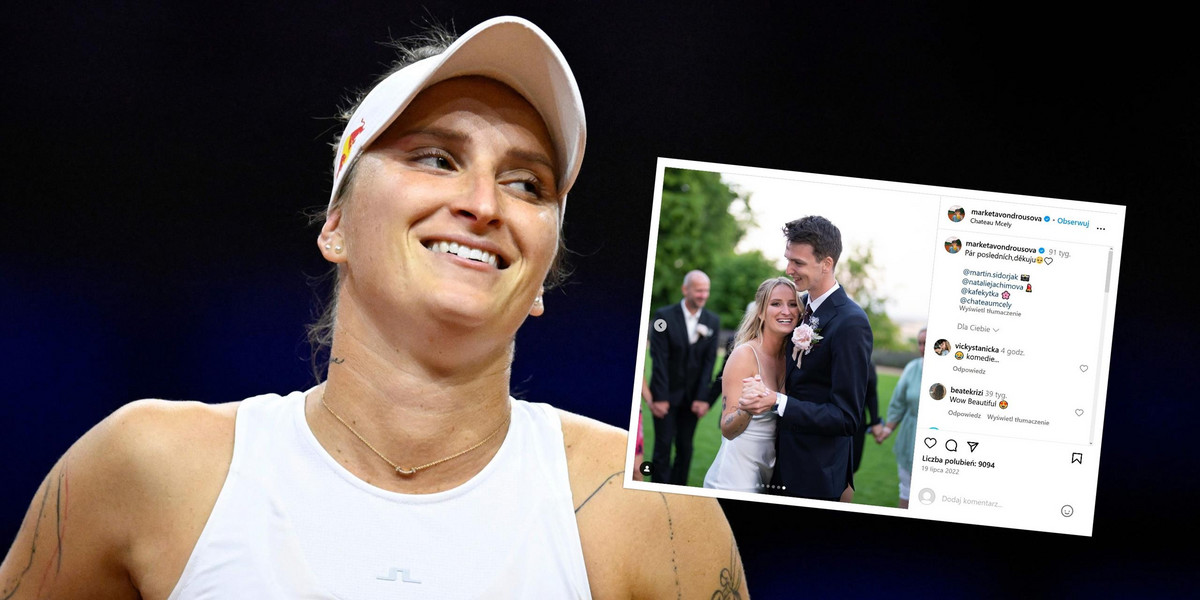 Dwa lata małżeństwa i to już koniec! Gwiazda tenisa Marketa Vondrousova rozwodzi się.