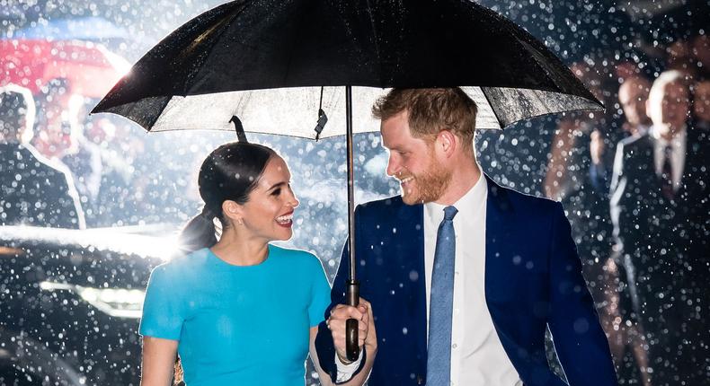 Meghan and Harry made it easy for the paparazzi to get some of the best angles of photos ever- trust us when we say the couple looked like movie stars from a yet to be released movie. [TownAndCountry]