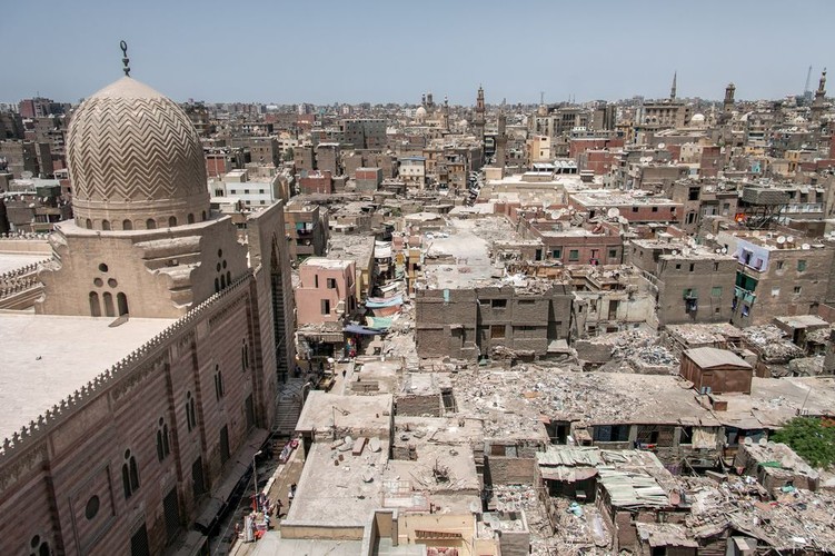 Kair jest nazywany 'miastem tysiąca minaretów' i 'Matką Świata'. Na zdjęciu: Panorama Kairu