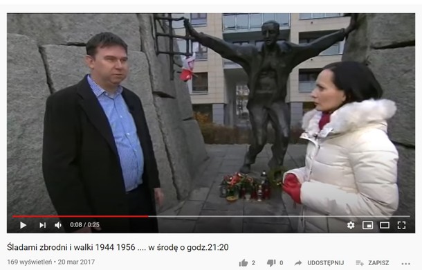 Agnieszka Kamińska w Śladami zbrodni i walki 1944-1956 TVP.