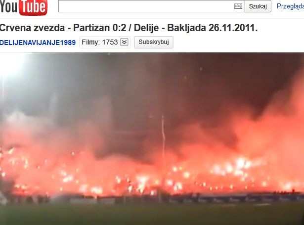 Stadion w ogniu. Tak wyglądały derby Belgradu. Zobacz wideo