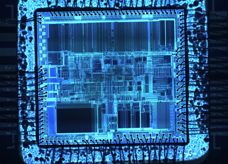 Intel i386 – zdjęcie jądra. Źródło: Microblog