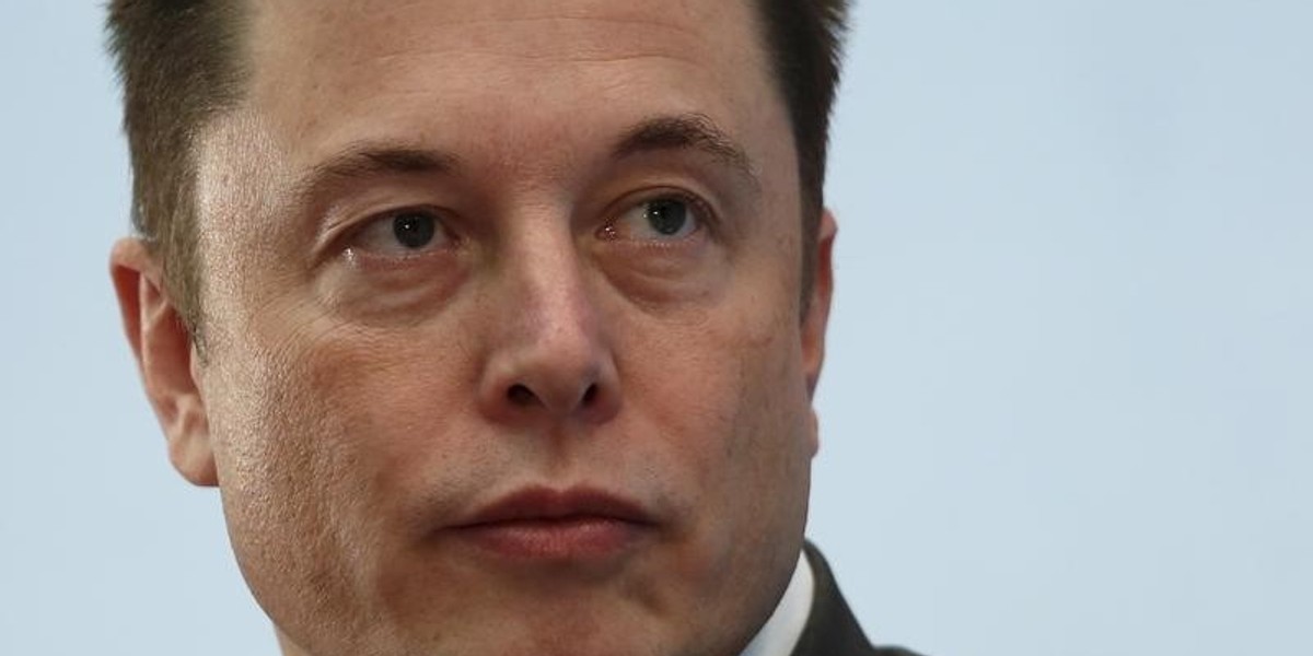 Tesla CEO Elon Musk at a forum on startups in Hong Kong.