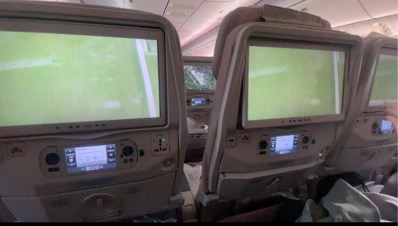 Wnętrze samolotu Emirates