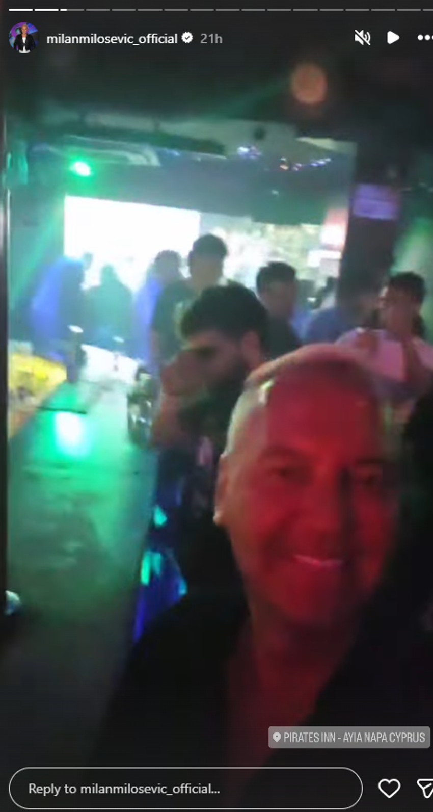 Milan Milošević uživa u provodu na Kipru