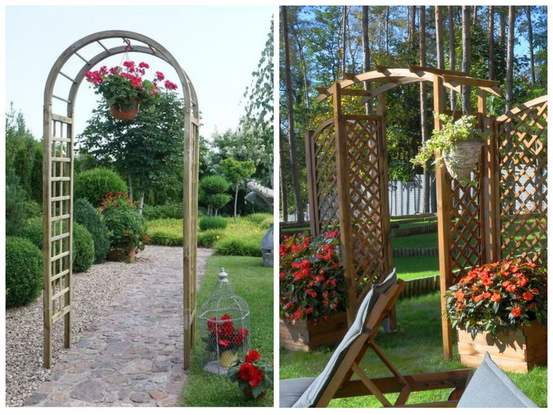 Pergola w ogrodzie