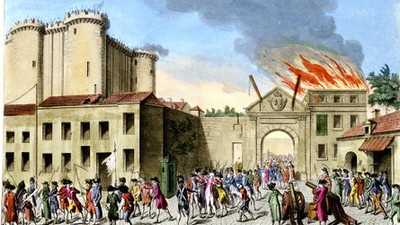 Storming of the Bastille, French Revolution, Paris, 1789.