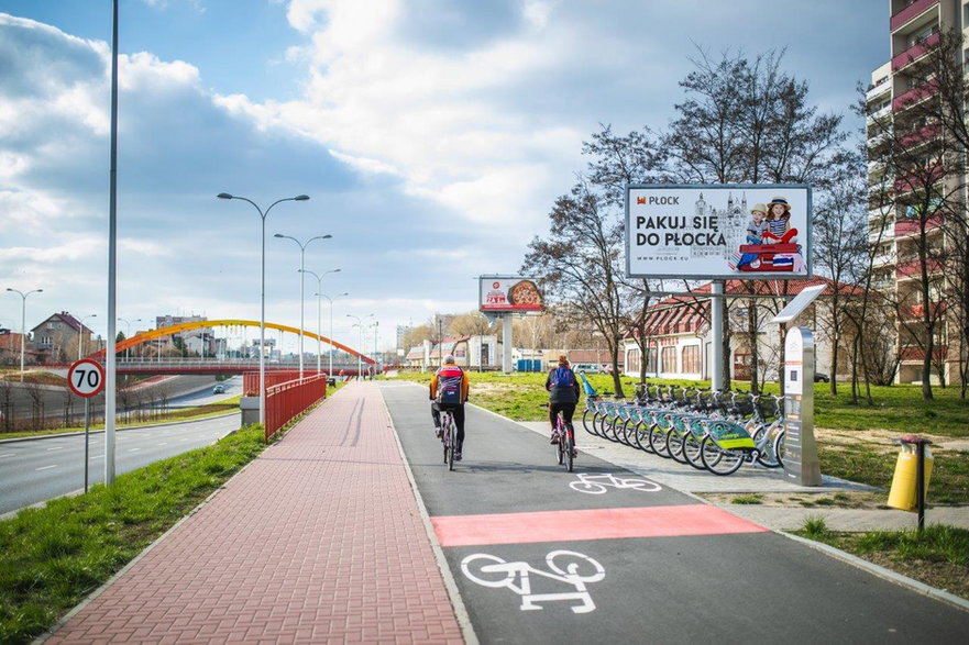 Ścieżka rowerowa w Płocku