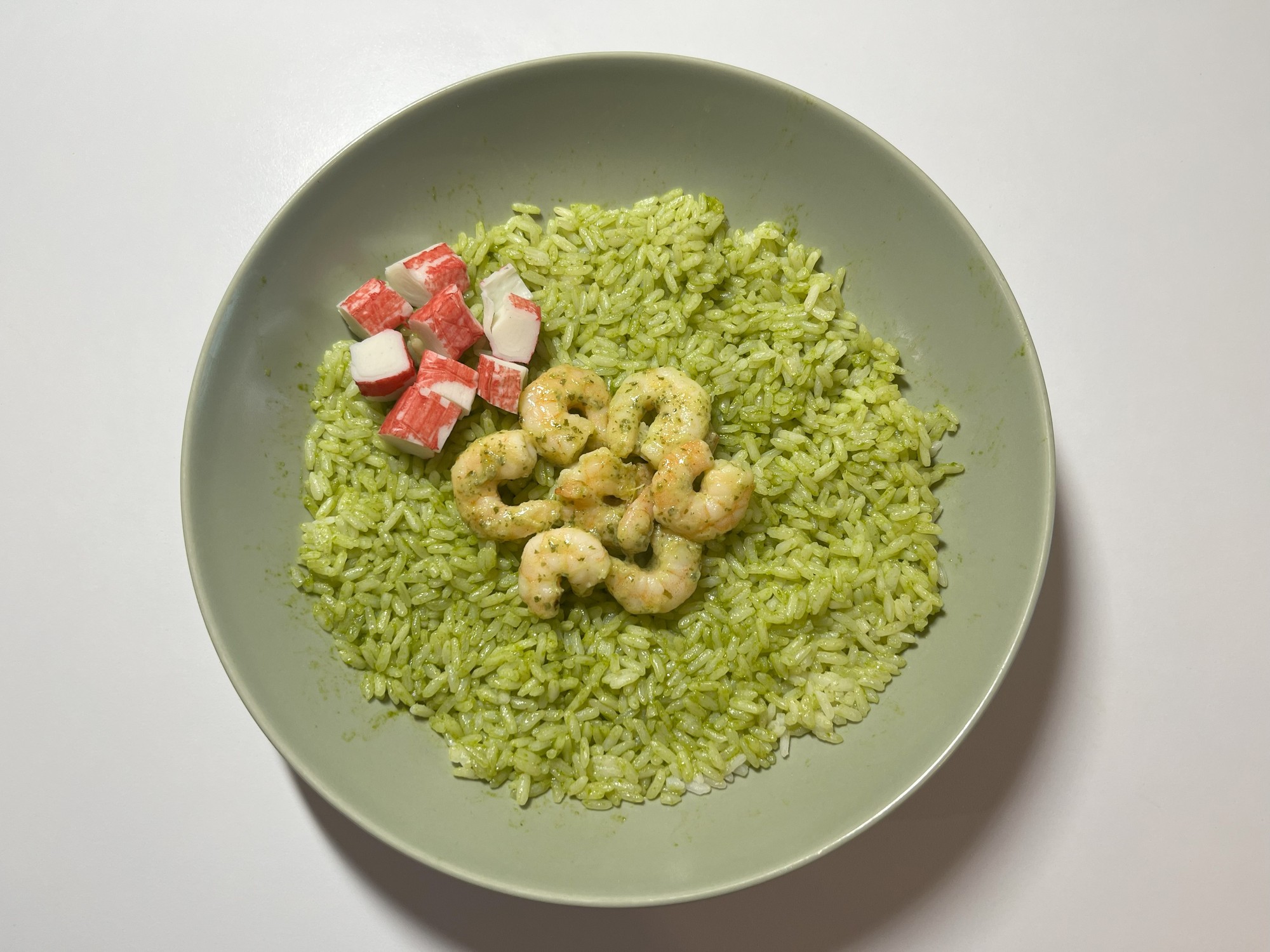 Jarná poké bowl s medvedím cesnakom a krevetami: Krok 6