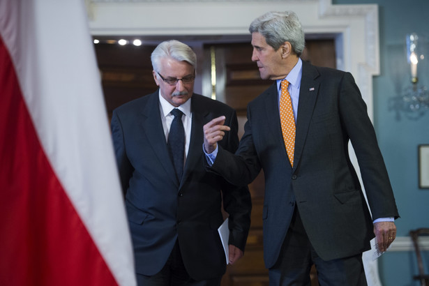 John Kerry i Witold Waszczykowski podczas spotkania w USA