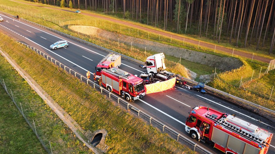 Śmiertelny wypadek na DK24