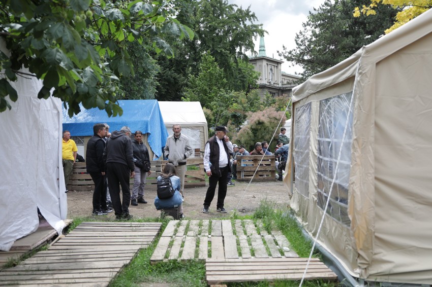 Pionirski park protest