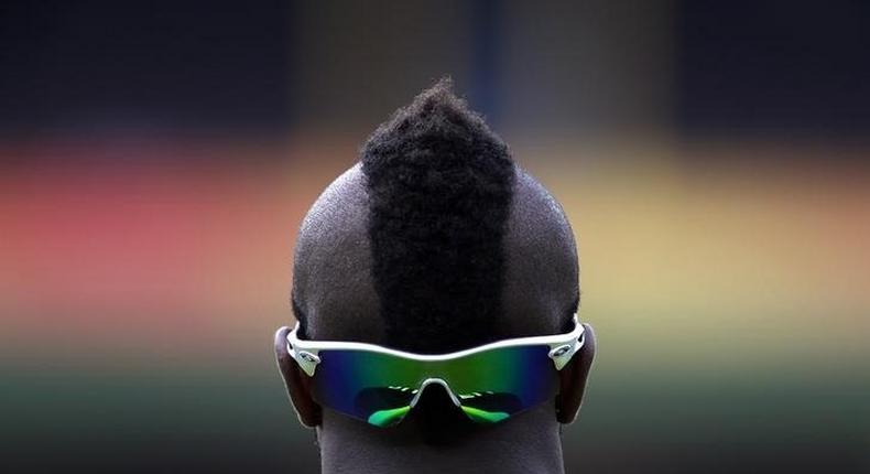 Andre Russell of the West Indies fields in the outfield during the warm-up match against England at the Sydney Cricket Ground February 9, 2015. REUTERS/David Gray/Files