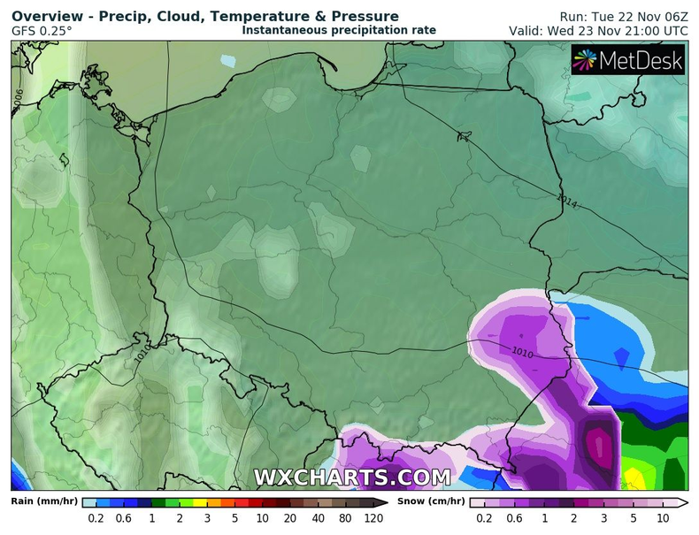 W środę padać ma niewiele, ale ze słońcem będzie problem