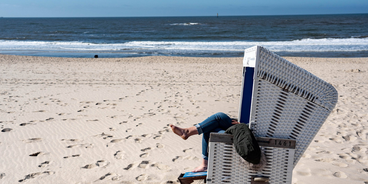 Wyspa Sylt słynie z pięknych piaszczystych plaż.