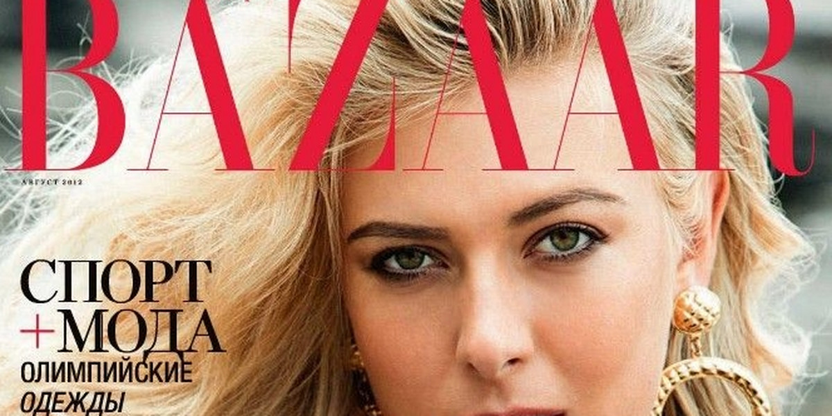 Maria Szarapowa na okładce rosyjskiego Harper's Bazaar