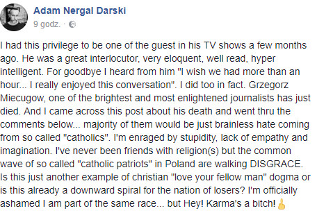 Nergal na Facebooku
