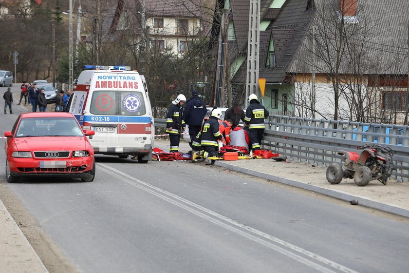 Nie żyje 9-latek, który rozbił się quadem na Podhalu