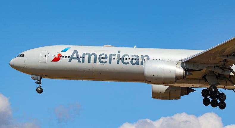 An American Airlines plane.Nik Oiko/SOPA Images/LightRocket via Getty Images