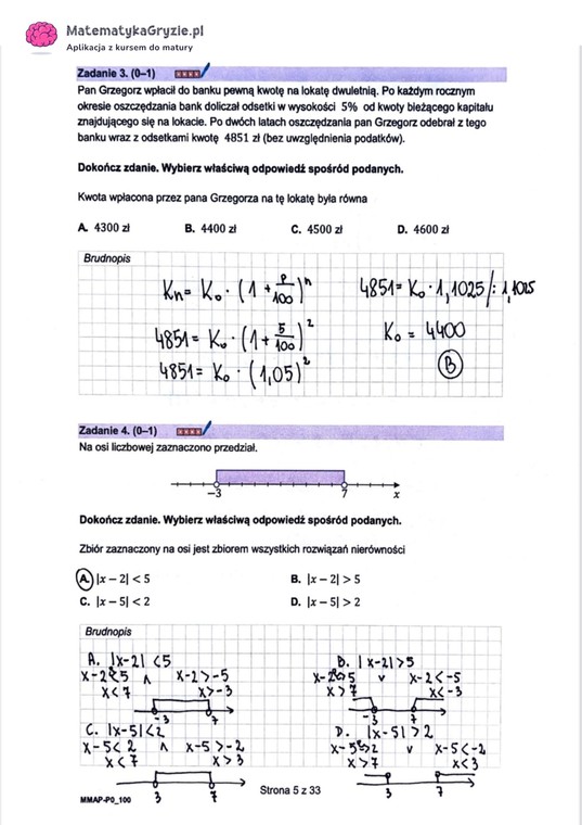 Matura próbna z matematyki