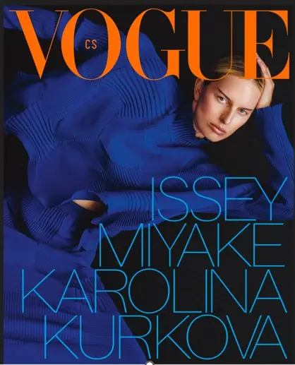 Vogue Czechoslovakia. Na okładce Karolina Kurkova. Zdjęcia: Agata Serge. Stylizacja: Sarah Gore Reeves