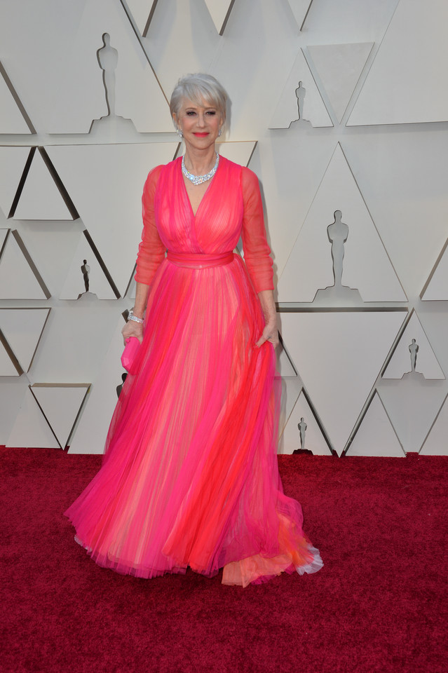 Najpiękniejsze oscarowe kreacje: Helen Mirren w sukni Schiaparelli w 2019 r.