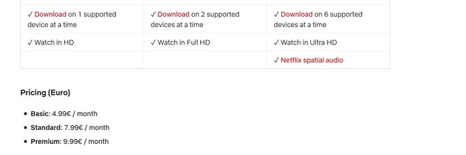 Nove cene za Netflix