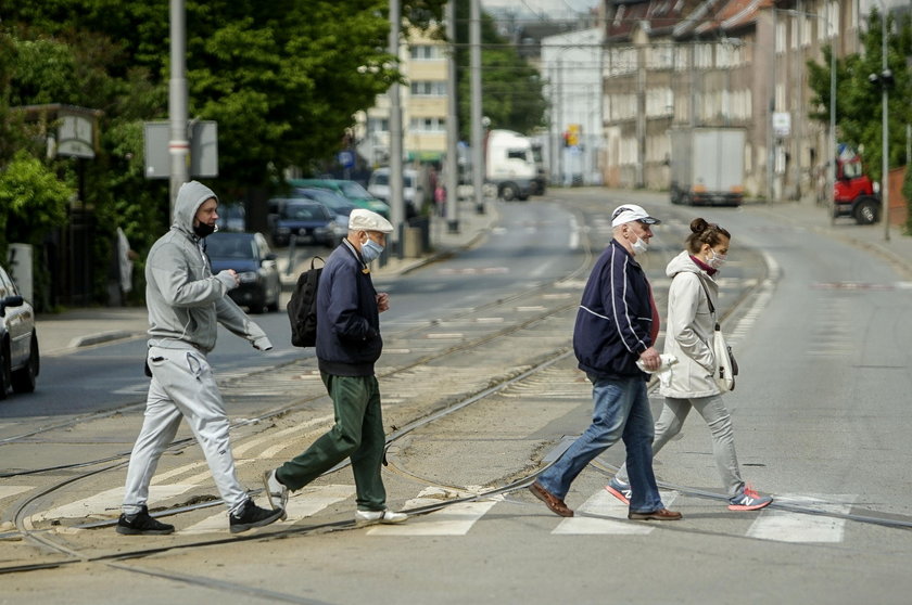 Oto torowisko tramwajowe w Dolnym Wrzeszczu...