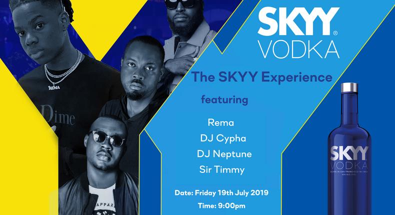 SKYY Vodka to host fans to the Skyy Experience